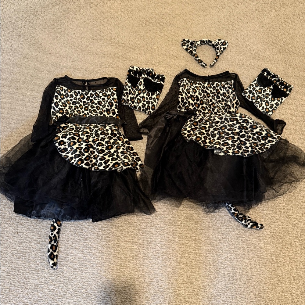 Leopard Print Costume with Black Tulle